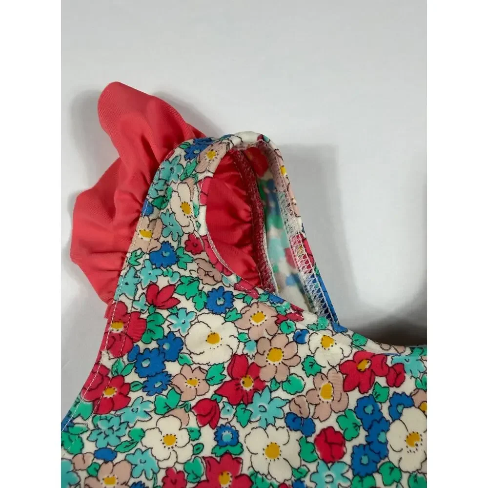Mini Boden Baby Floral Ruffle One Piece Swimsuit 18–24 Months